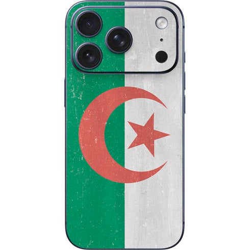 Algeria Flag Distressed iPhone 17 Pro Skin
